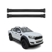 Barres de toit transversales pour Ford Ranger T6 P375 2011-2022 Aluminium Noir