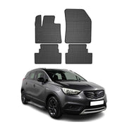 Tapis de Sol pour Opel Grandland X 2017-2024 Caoutchouc Noir