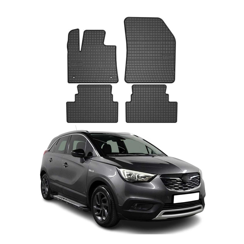 Tapis de Sol pour Opel Grandland X 2017-2022 Caoutchouc Noir