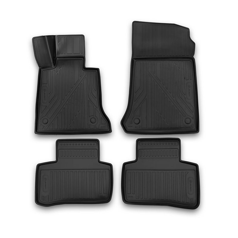 Tapis de sol pour Mercedes Classe GLK X204 2008-2015 TPE caoutchouc 3D Noir 4x