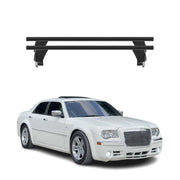 Menabo Barres de toit Transversales pour Chrysler 300C 2005-2014 Alu Noir 2x ABE