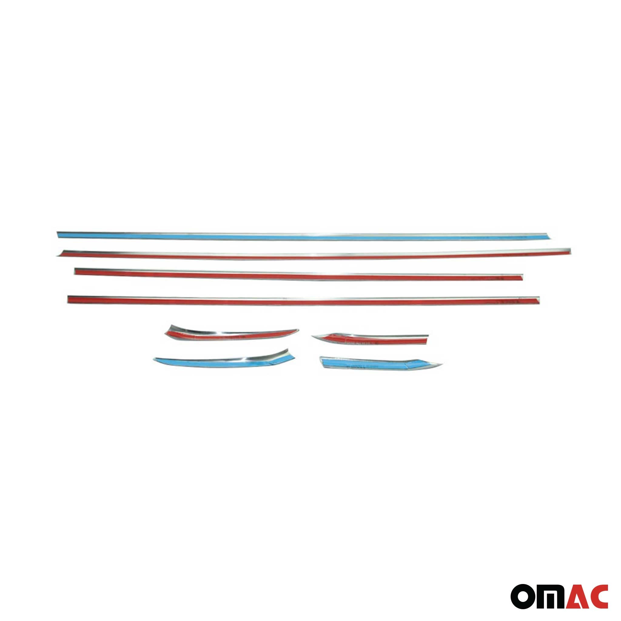 Garniture de Fenêtre pour Ford Fiesta HB 2008-2017 Acier Inox 8Pcs