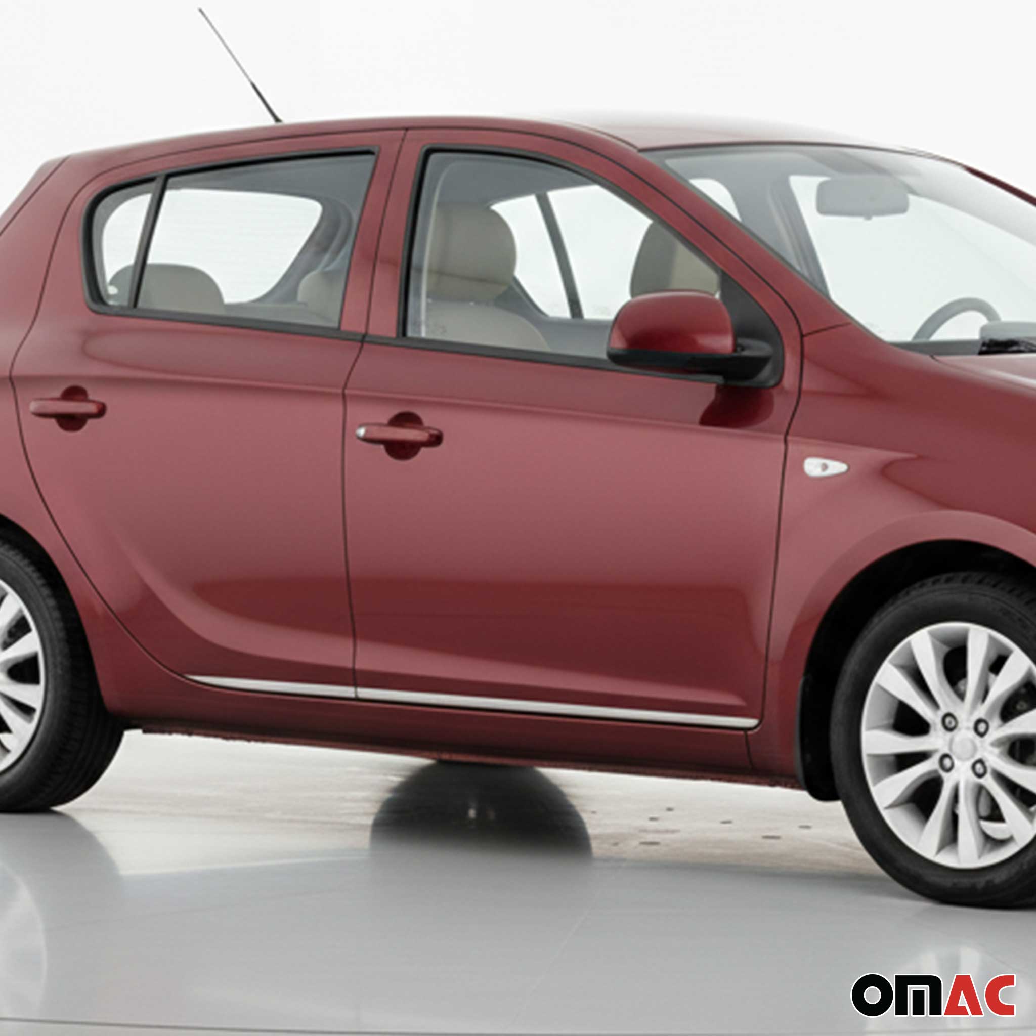 Garniture Baguette de porte latérale pour Hyundai i20 2008-2014 HB inox 4Pcs