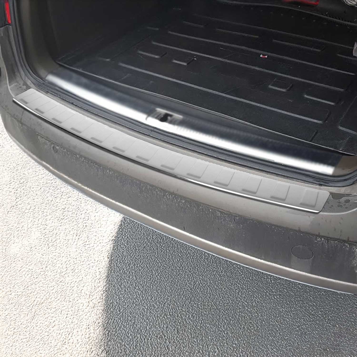 Protection seuil de pare-chocs pour Audi A4 B9 Break 2015-2019 PRE FL Chromé