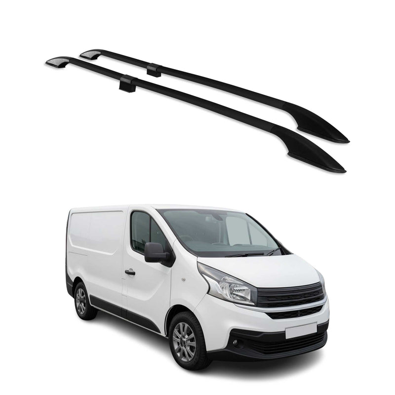 Barres de toit longitudinales pour Fiat Talento 2016-2024 L1 Alu Noir