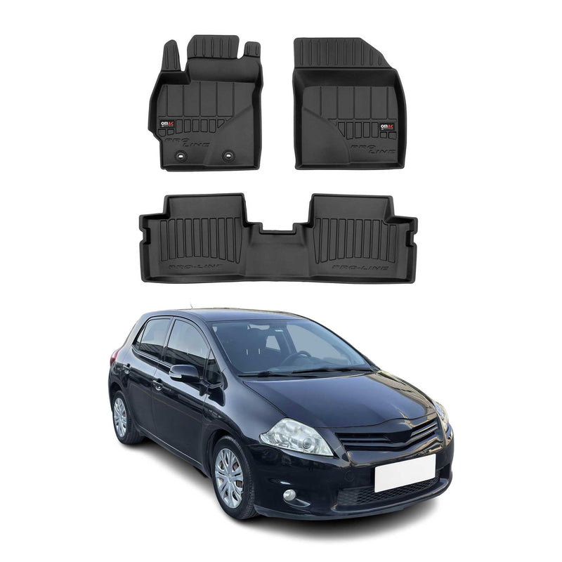 Tapis de Sol pour Toyota Auris 2006-2013 Caoutchouc TPE Noir