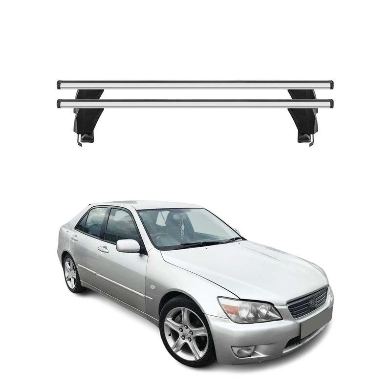 Menabo Barres de toit Transversales pour Lexus IS XE10 1998-2005 Gris ABE 2x