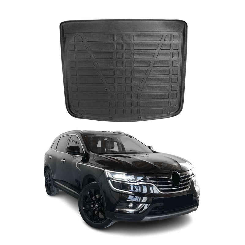 Tapis de Coffre pour Renault Koleos II 2016-2022 en TPE Noir