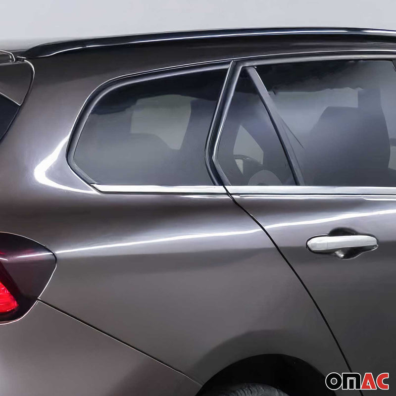 Baguettes pour contour Latérales pour Fiat Tipo Kombi 2016-2025 Chromé inox