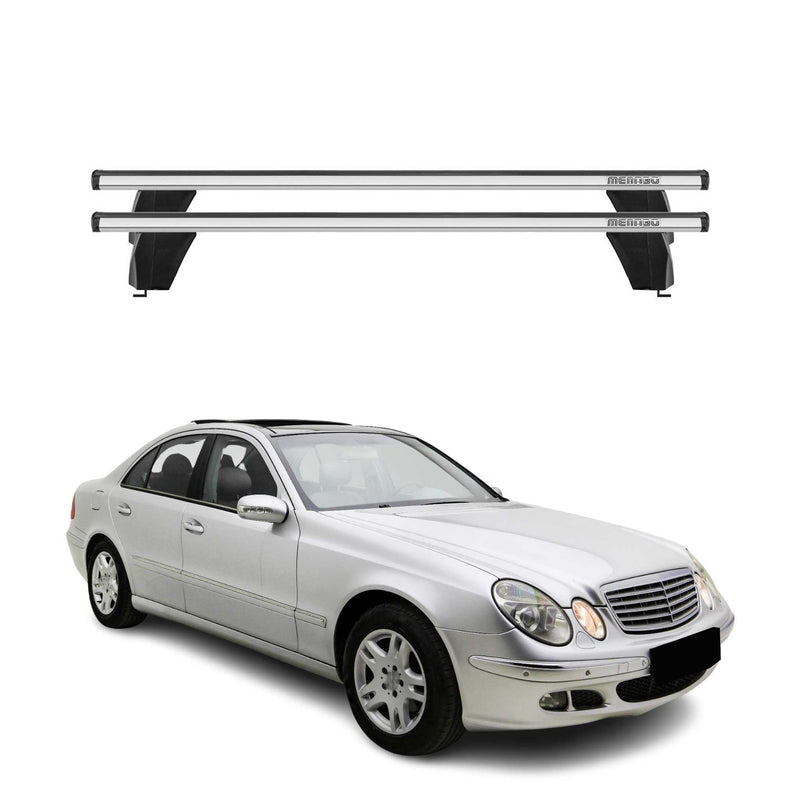 Barres de toit Transversales pour Mercedes Classe E W211 2002-2009 Alu Gris 2x