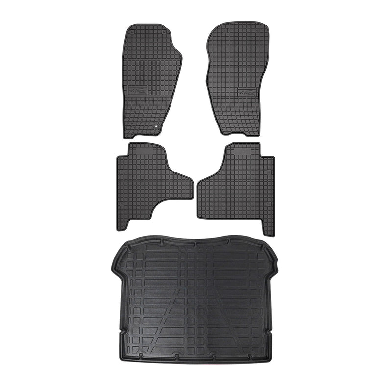 Kit Tapis de sol et coffre pour Jeep Cherokee 2007-2013 TPE Noir