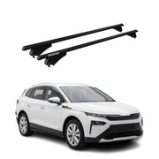 Menabo Barres de toit transversales pour Skoda Elroq 2024-2026 Noir Aluminium 2x