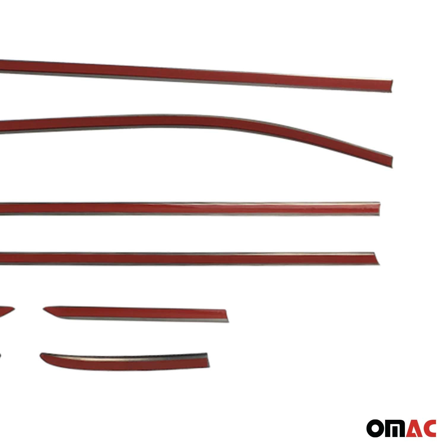 Garniture de Fenêtre pour Ford Fiesta HB 2017-2021 Acier Chromé 8Pcs
