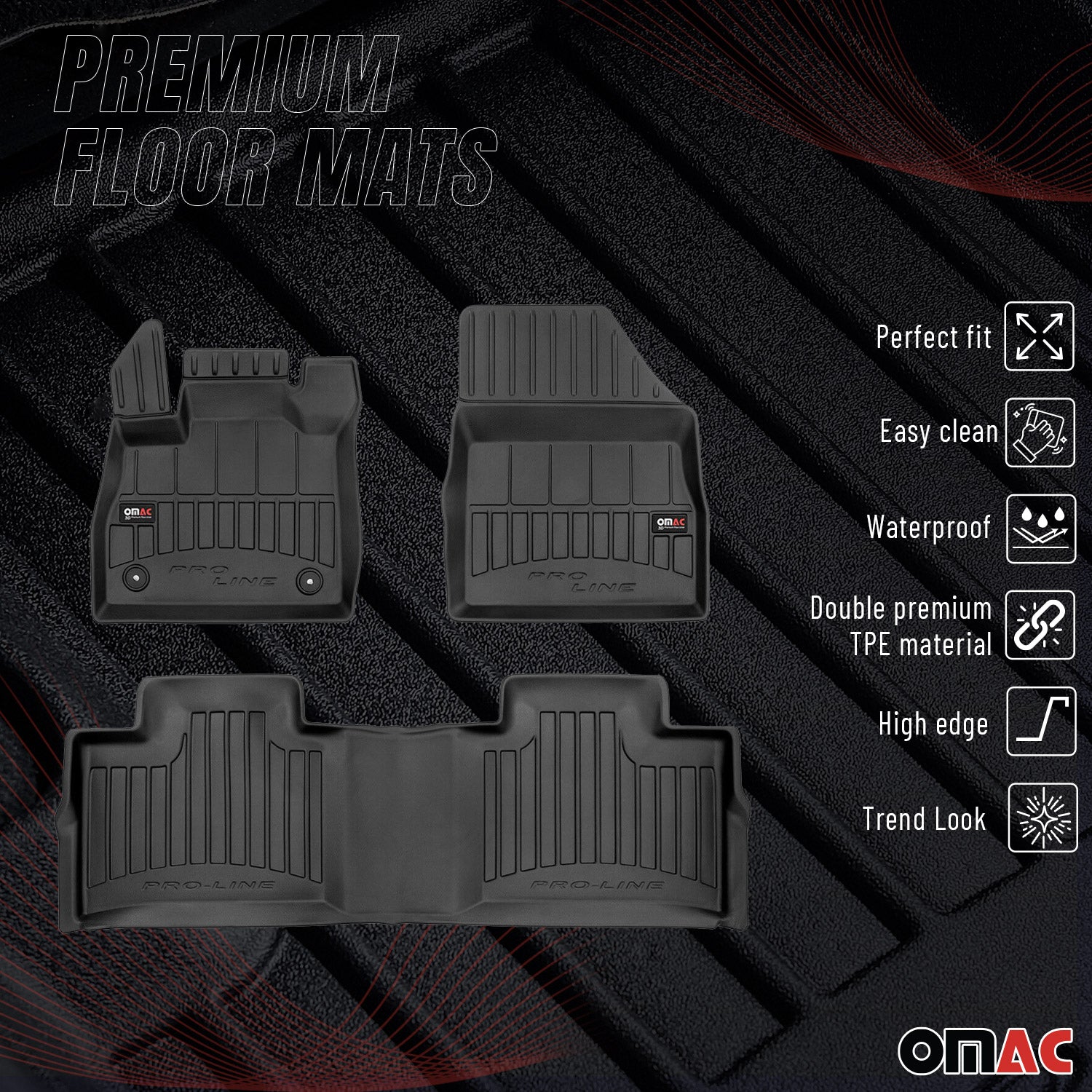 Tapis de Sol pour Renault Espace 2015-2020 TPE Noir