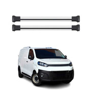 Barres de toit transversales pour Citroen Jumpy 2016-2025 Aluminium Gris