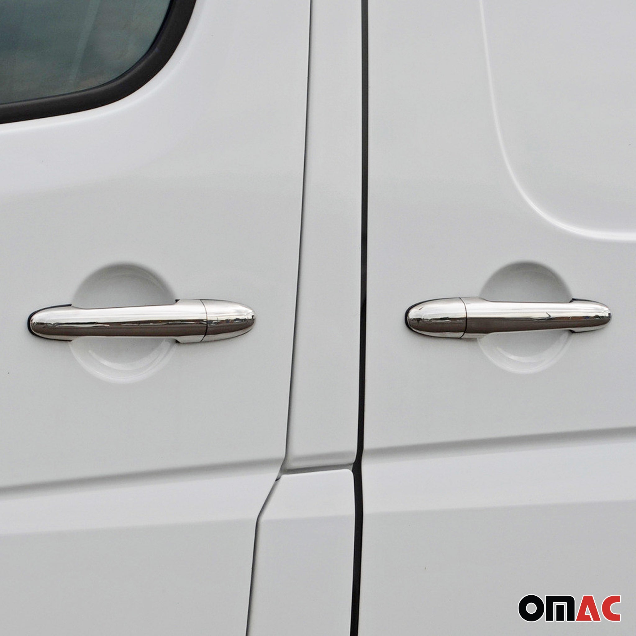 Couverture poignée de porte pour VW Crafter 2006-2017 4Portes H3 Acier inox 8Pcs