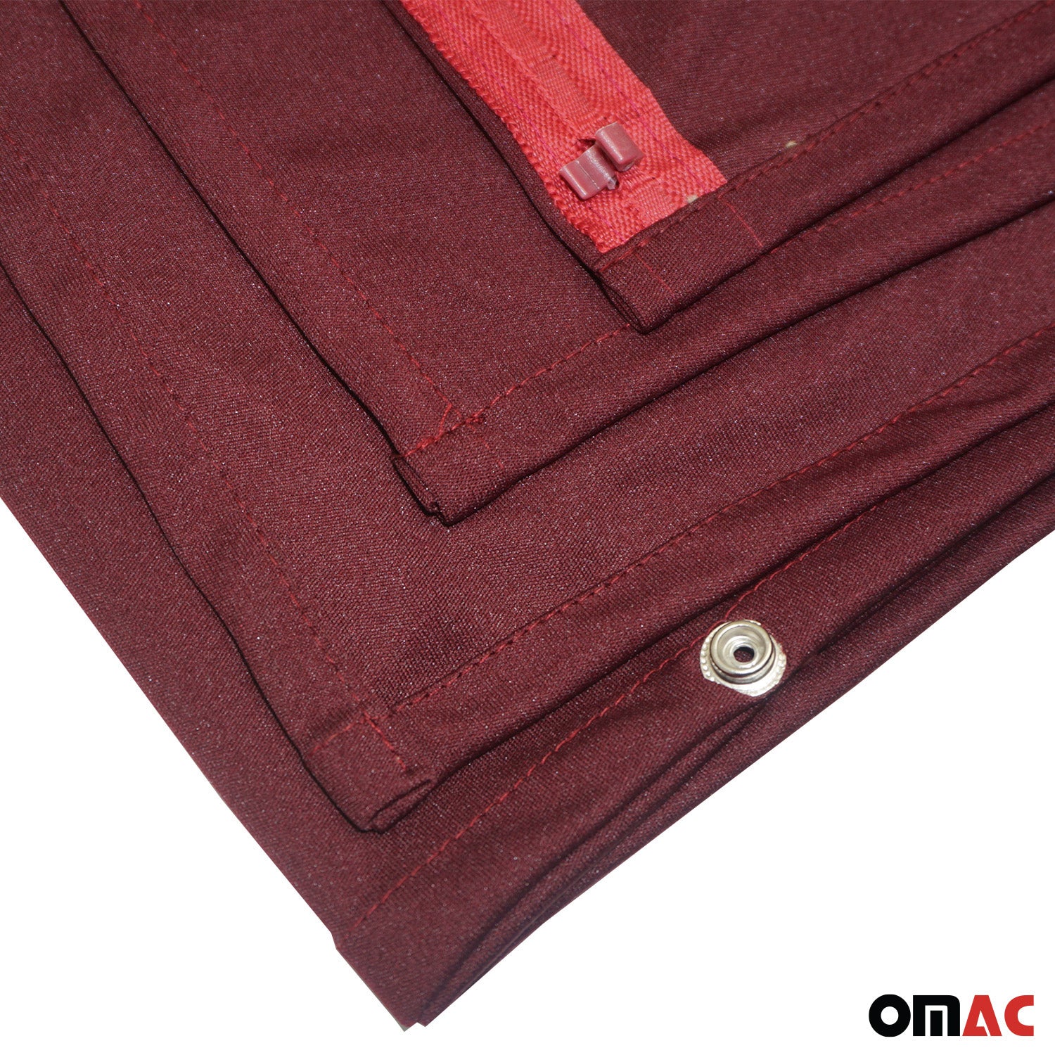 Rideaux De Séparation de Cabine Universel pour Voiture H1 Rouge Tissu