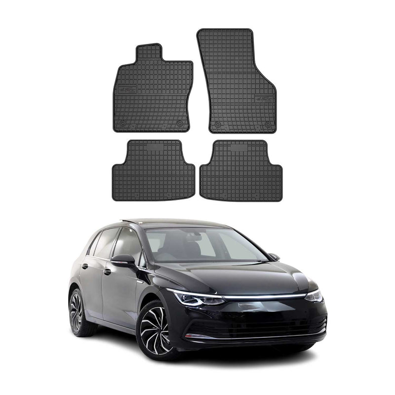 Tapis de Sol pour VW Golf VIII 2019-2025 OMAC Noir Caoutchouc