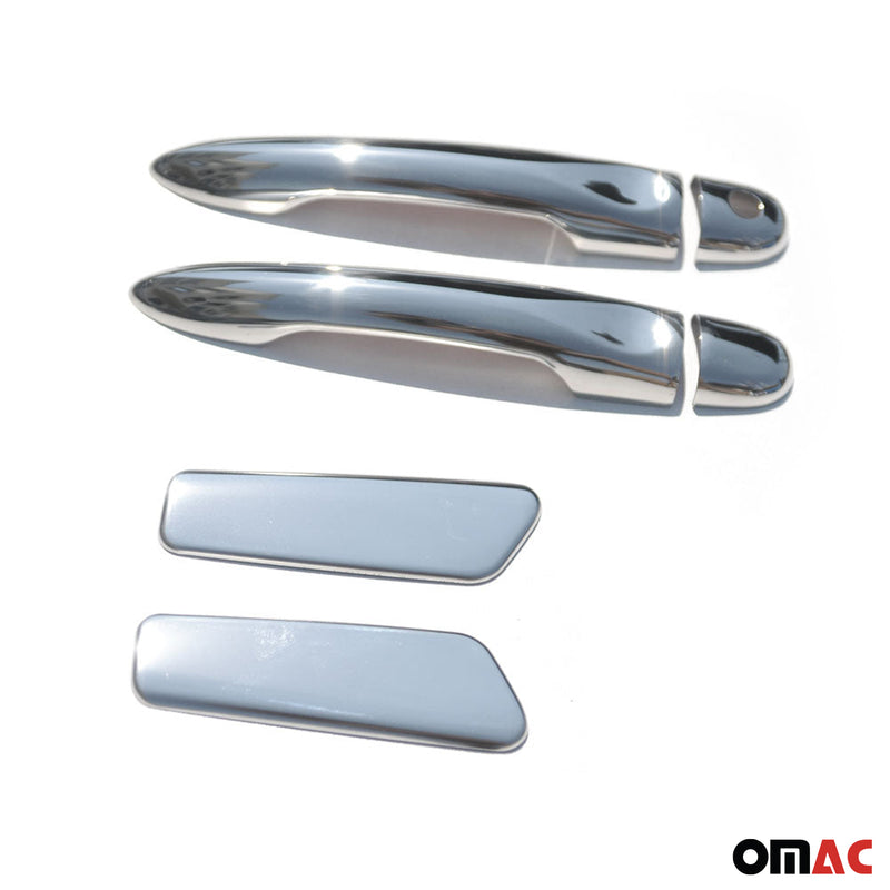Couverture de poignée de porte pour Renault Clio 2012-2019 en Acier Inox 6Pcs