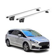 Barres de toit transversales pour Ford S-Max II 2015-2023 Alu Gris 2Pcs ABE