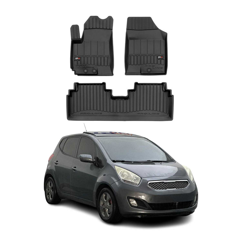 Tapis de Sol pour Kia Venga 2009-2019 TPE Noir