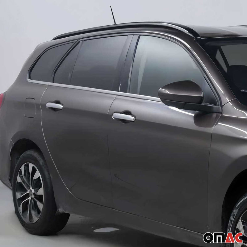 Baguettes pour contour Latérales pour Fiat Tipo Kombi 2016-2025 Chromé inox