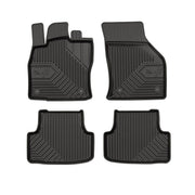 Tapis de Sol de Voiture pour Seat Leon III 2012-2020 TPE Antidérapant Noir 4Pcs