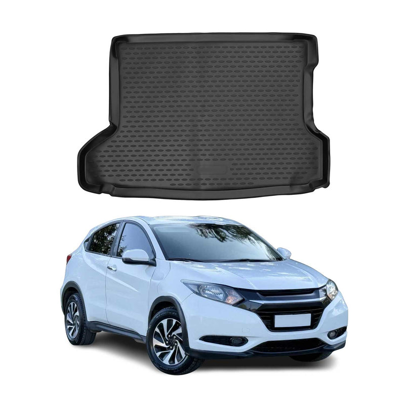 OMAC Tapis De Coffre pour Honda HR-V 2015-2021 en caoutchouc Noir
