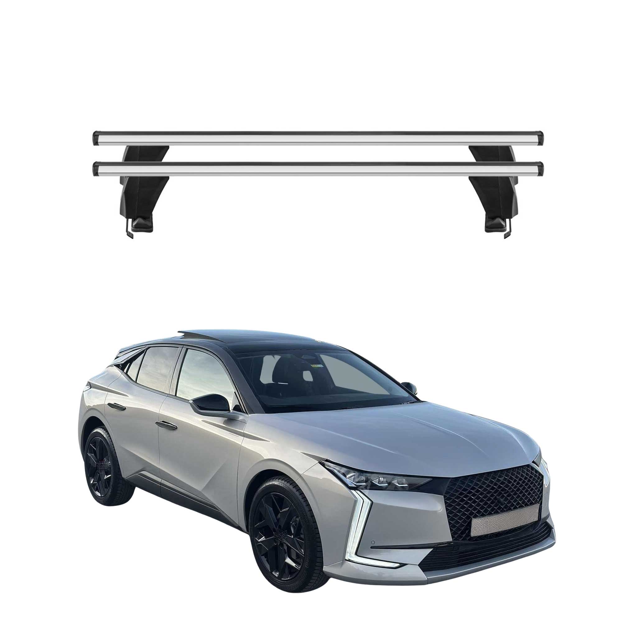 Menabo Barres de toit transversales pour DS DS4 II 2021-2026 Alu Gris 2x