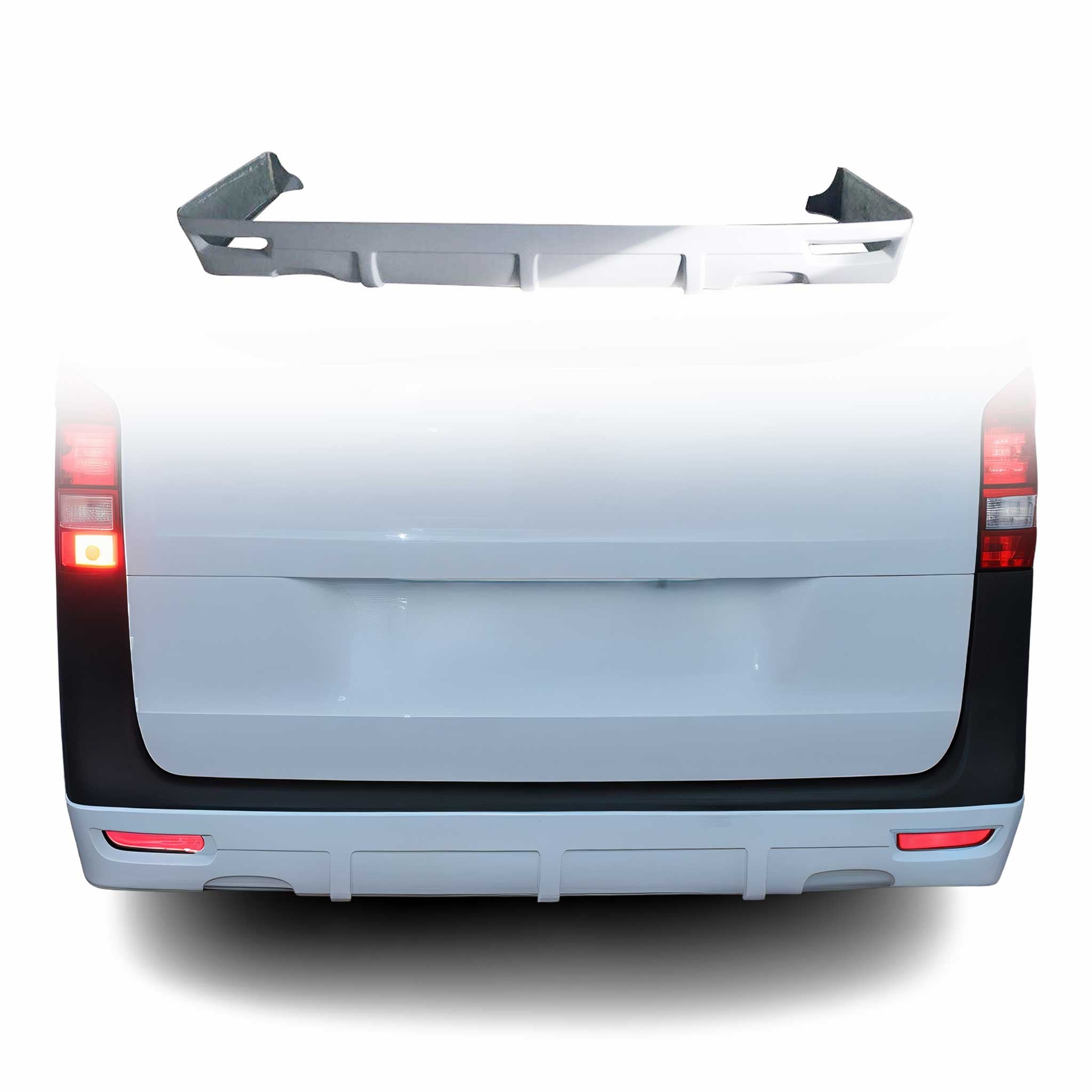 Spoiler Arriére pour Mercedes Vito W447 2014-2025 Becquet Voiture en Polyster