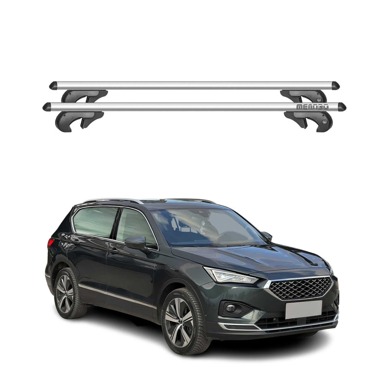 Barres de toit transversales pour Seat Tarraco 2018-2025 90kg Alu Gris 2x