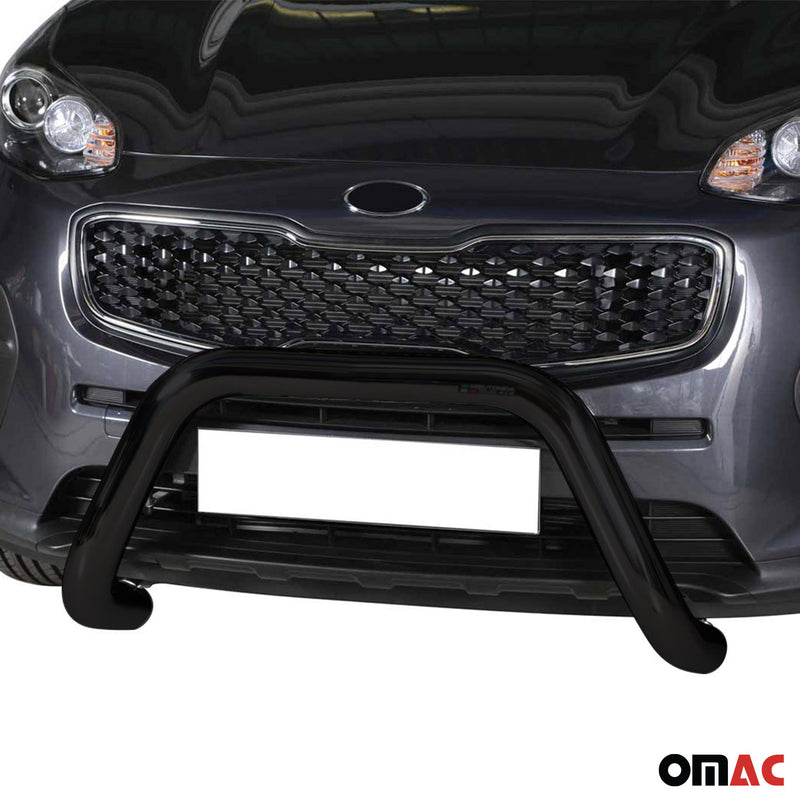 Pare-buffle Avant pour Kia Sportage 2016-2018 76 mm en Acier Noir