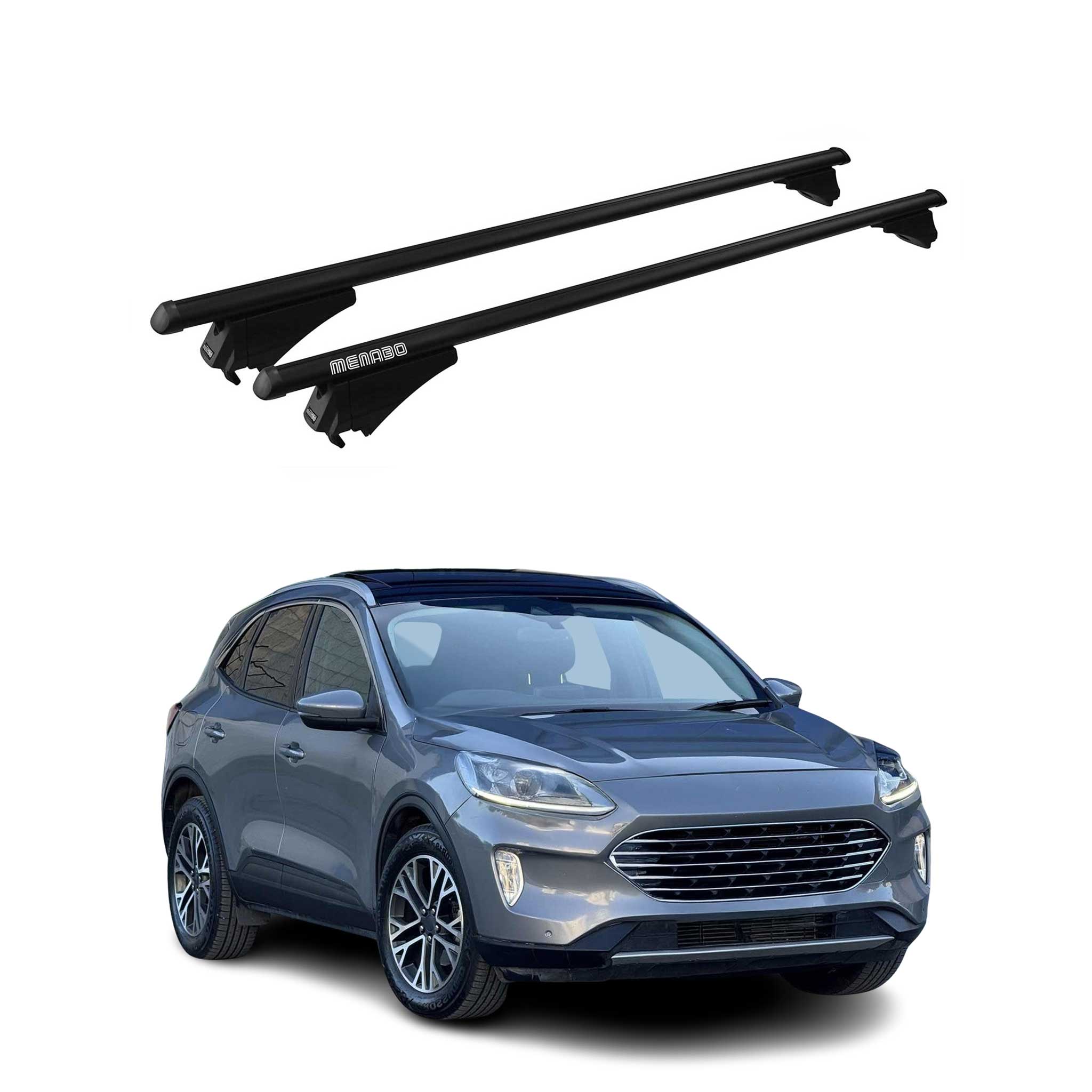 Tiger Barres de toit transversales pour Ford Kuga III 2019-2026 Noir