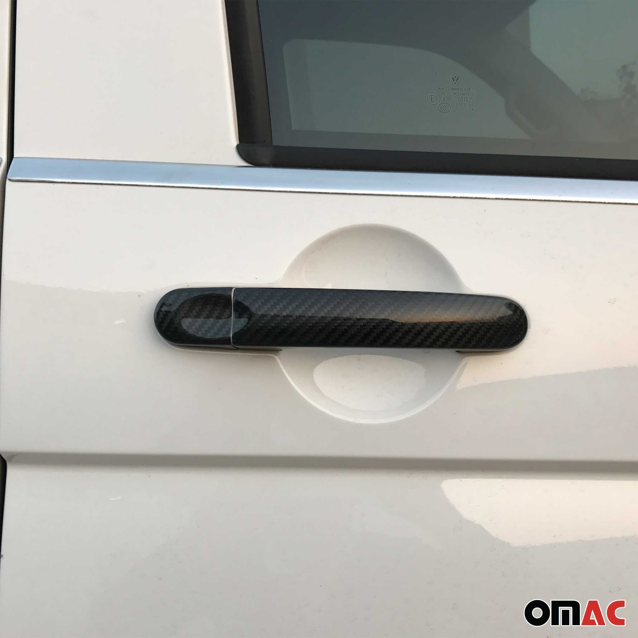 Couverture Poignée de porte pour VW T6 T6.1 tout 2015-2024 3Portes H2 Carbone