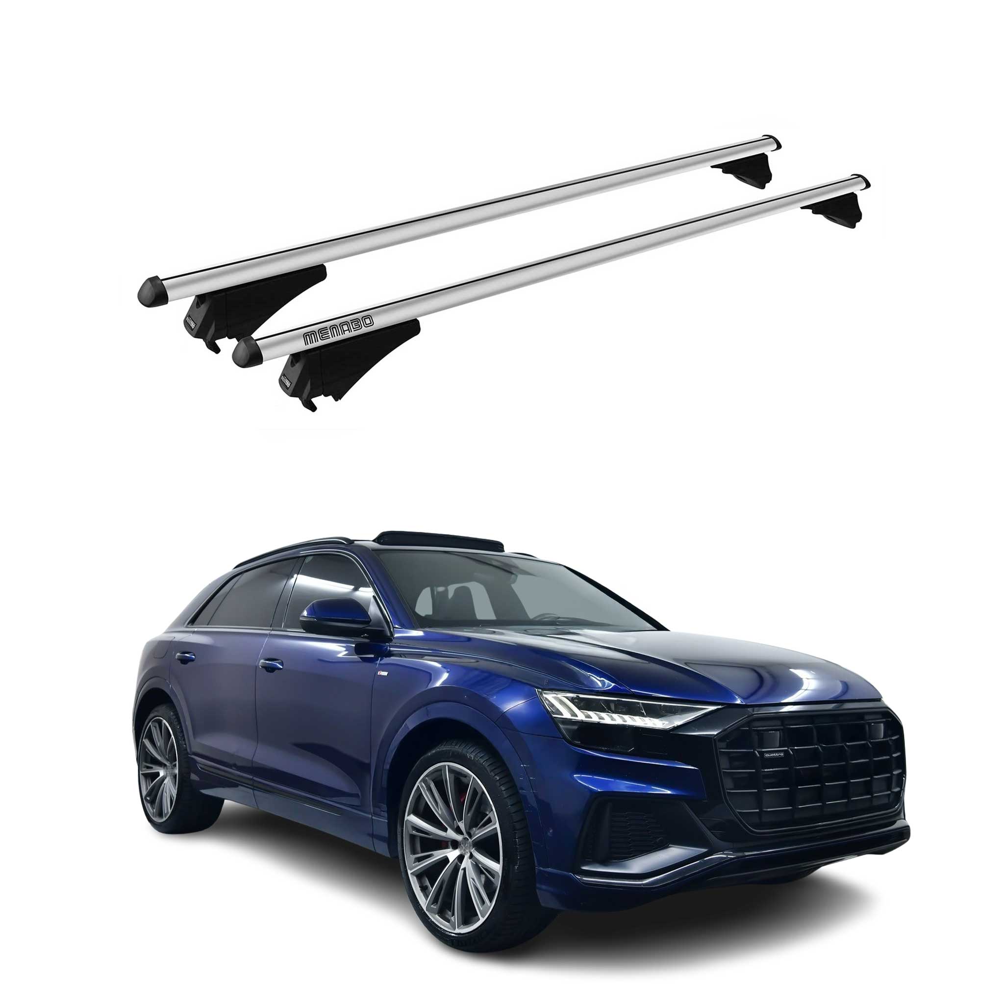 Tiger Barres de toit transversales pour Audi Q8 4M 2018-2025 Gris