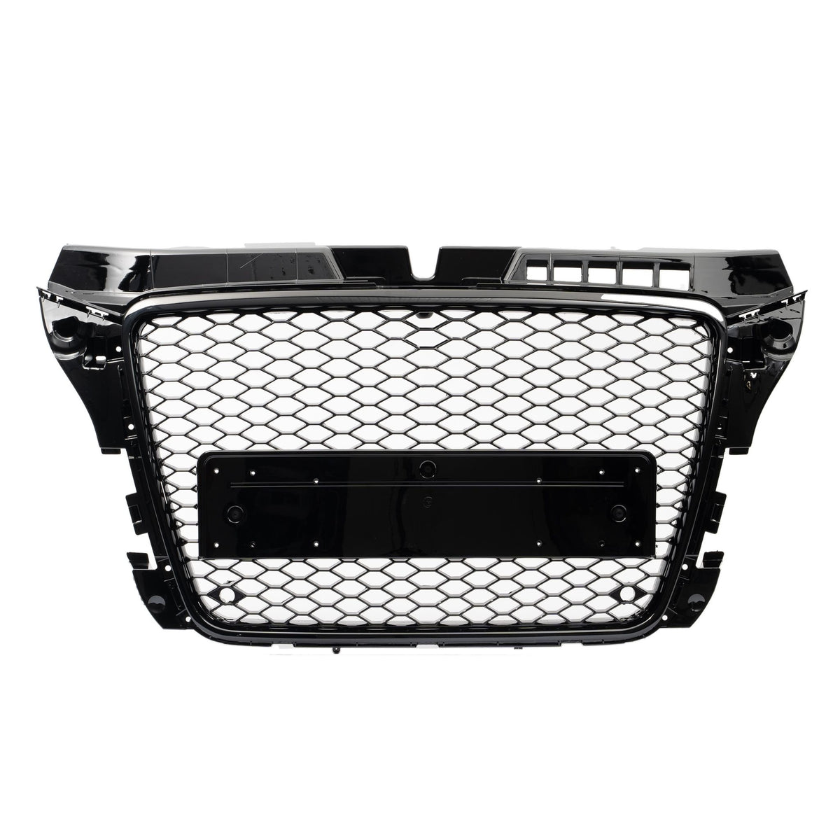 JOM Calandre pour Audi A3 8P Sport-Design ohne Emblem PDC Plastique Noir Mat