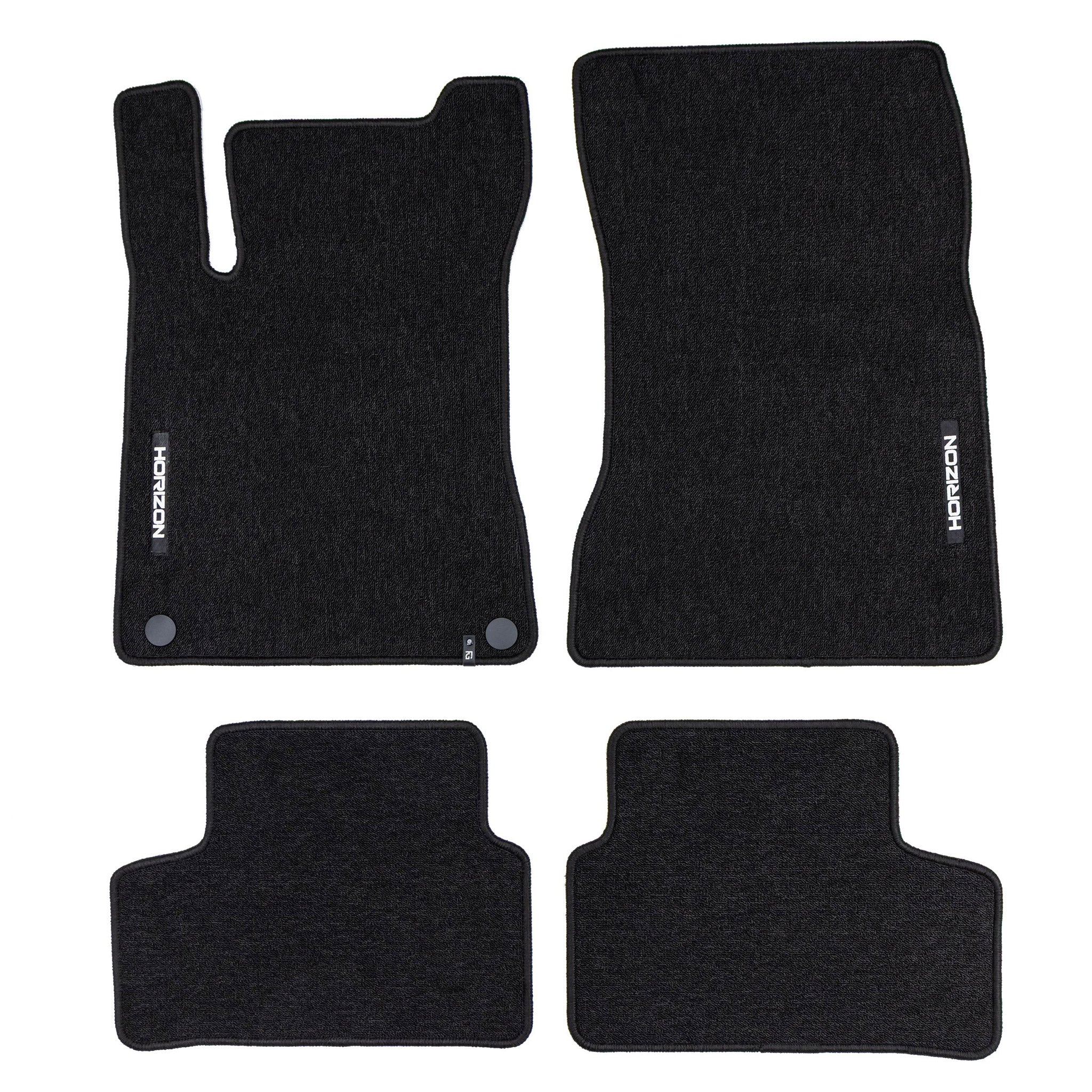 Tapis de Sol de Voiture pour Mercedes-Benz GLA H247 2020-2026 Velours Noir 4Pcs
