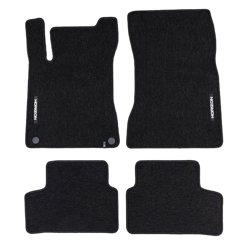 Tapis de Sol de Voiture pour Mercedes-Benz GLA H247 2019-2025 Velours Noir 4Pcs