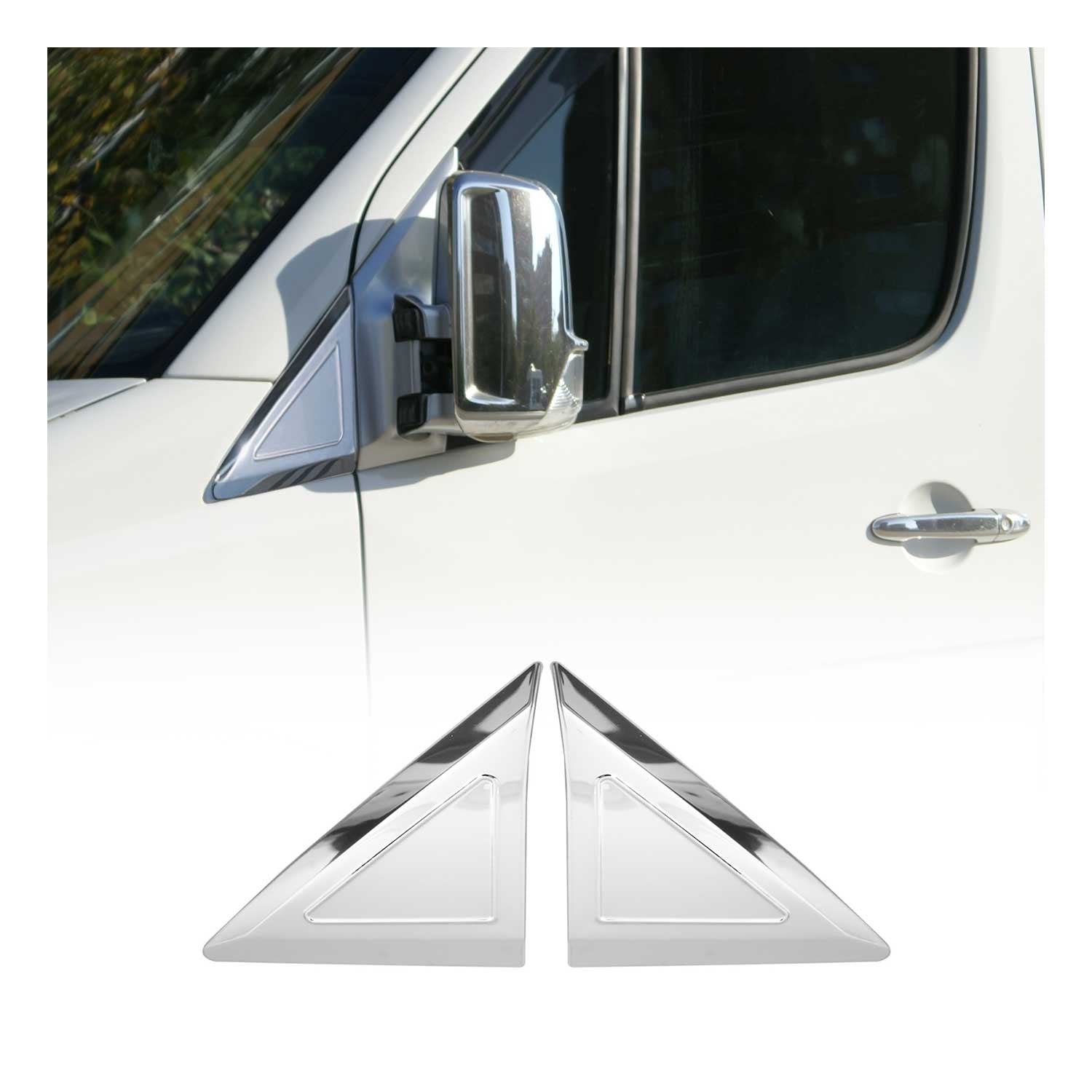 Garniture de Fenêtre pour Mercedes Sprinter 2018-2026 Acier Inoxydable 2Pcs