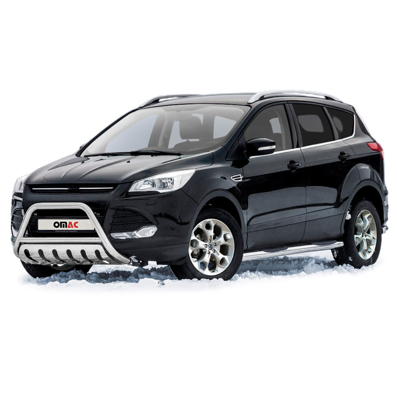 Pare-Buffle Avant Pour Ford Kuga 2012-2017 en Acier Inoxydable Argent