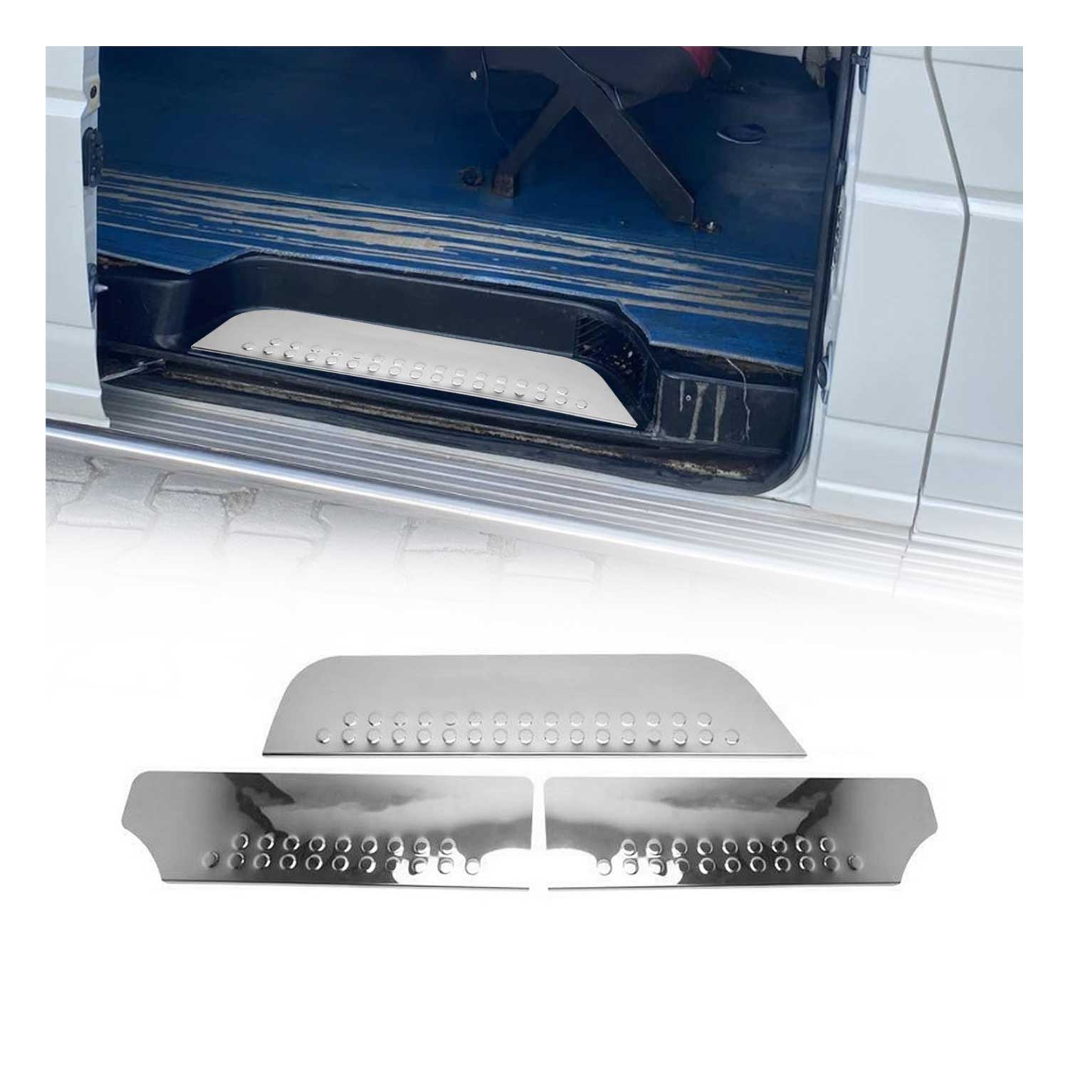 Couverture de Seuil de porte pour VW Transporter T4 1990-2003 acier chromé 3 Pcs