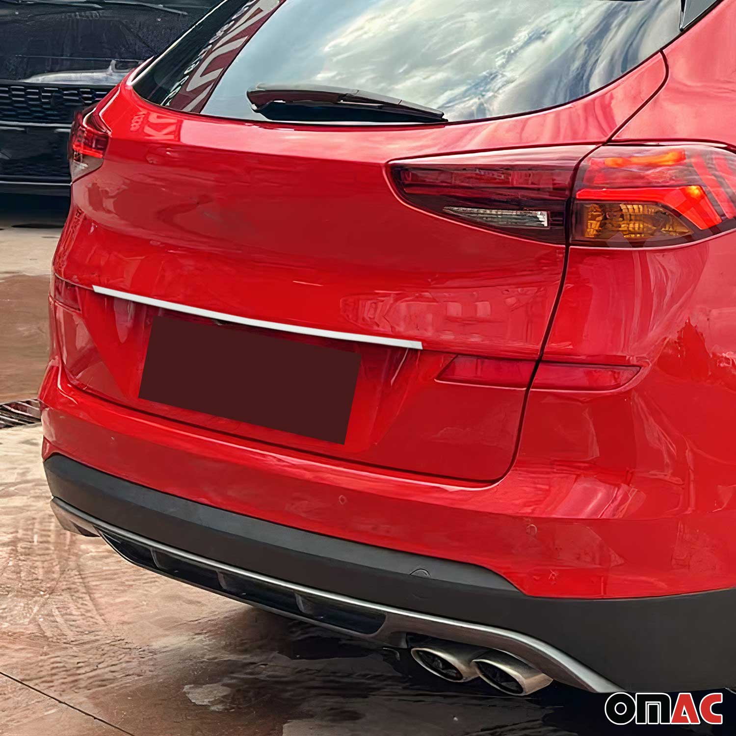 Garniture de Hayon Coffre pour Volkswagen T-Roc 2017-2025 en Acier inox