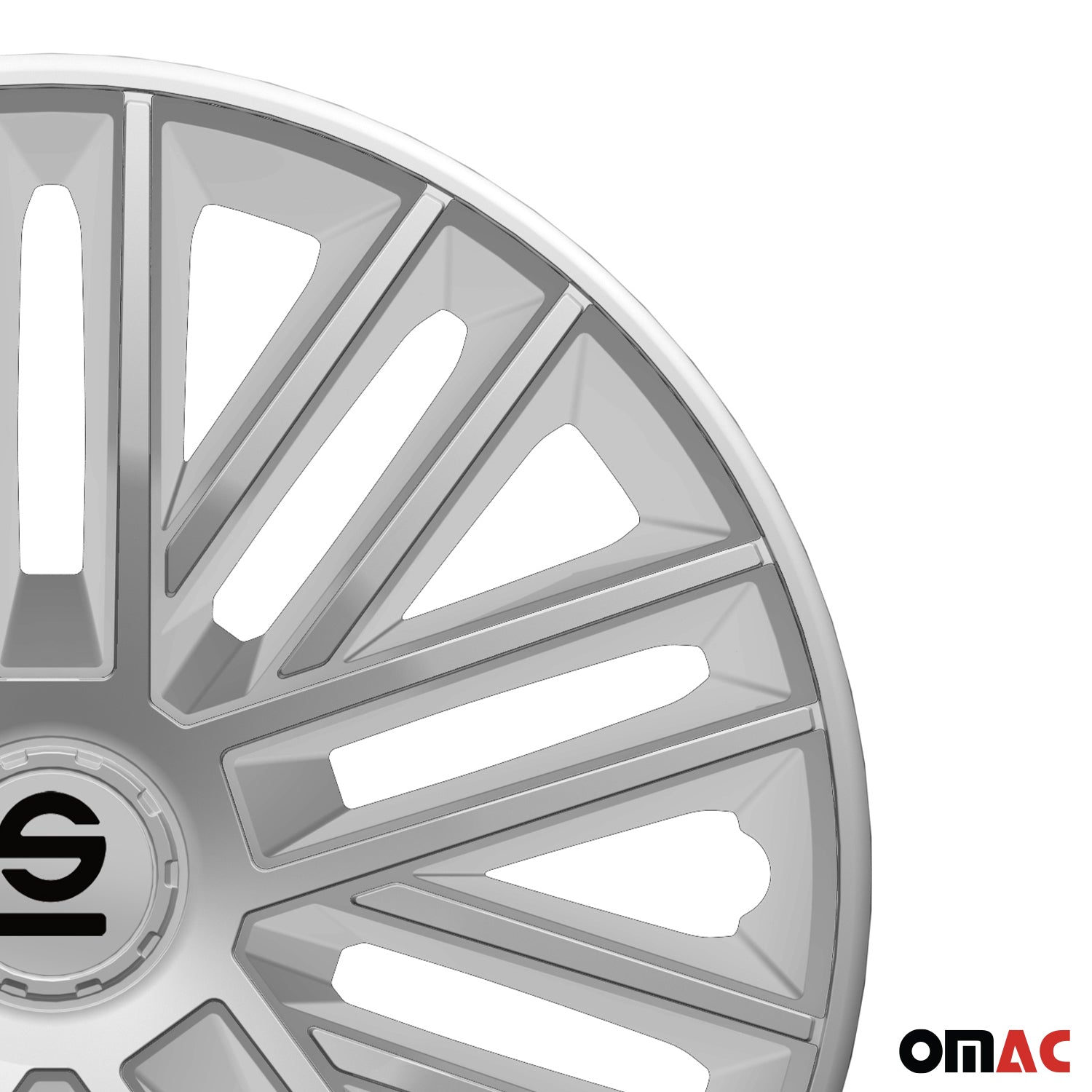 SPARCO Jeu Enjoliveurs de Roues 15 Pouces Noir