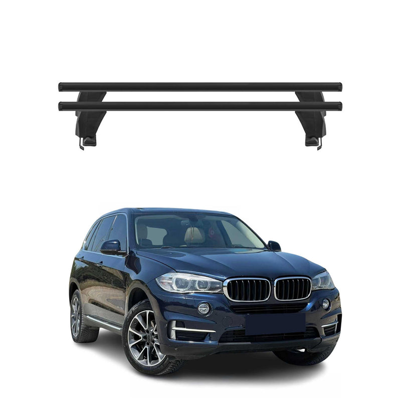Menabo Barres de toit transversales pour BMW X5 F15 F85 2013-2018 Noir ABE