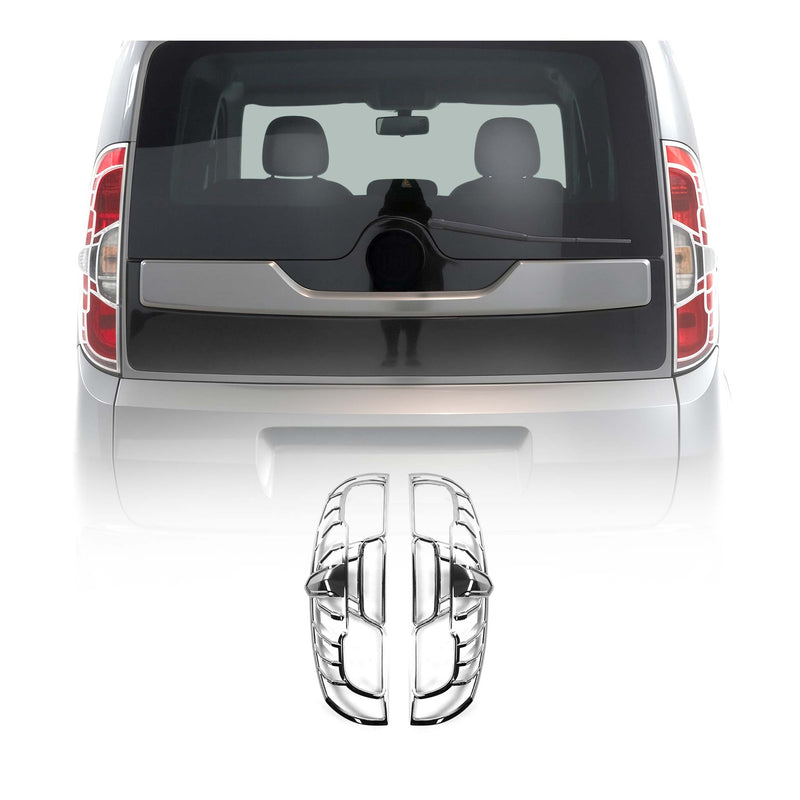 Cadre de Feu Stop Arrière pour Fiat Doblo II 2014-2020 ABS Chromé 2 Pcs