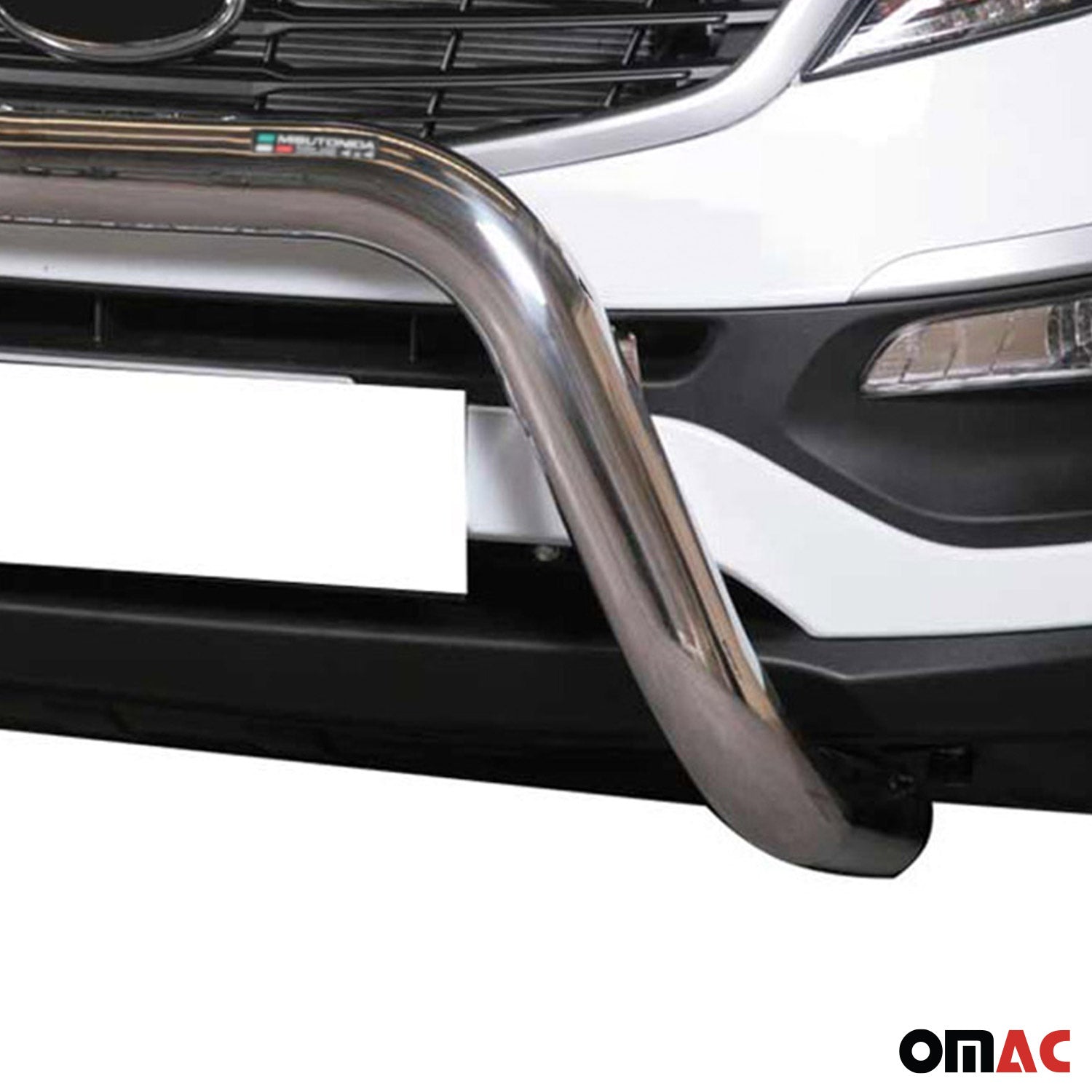 Pare-buffle Avant pour Kia Sportage 2010-2015 76 mm en Acier Gris