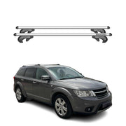 Barres de toit transversales pour Fiat Freemont Cross 2014-2015 90kg Alu Gris