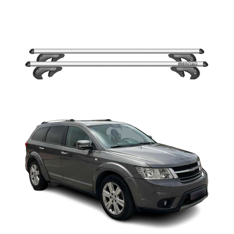 Barres de toit transversales pour Fiat Freemont Cross 2014-25 90kg Alu Gris