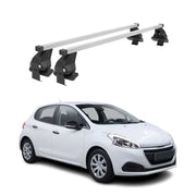 Barres de toit transversales pour Peugeot 208 2015-2019 Acier Gris