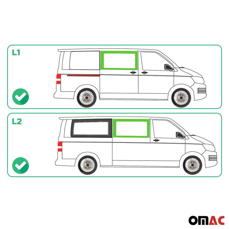 Vitre de Porte pour VW T6 T6.1 Transporter 2015-24 L1/L2 Avant Droit coulissante